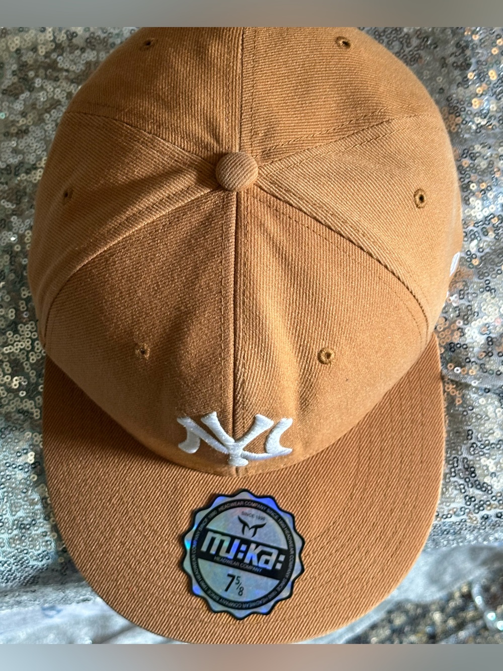 Mika Headwear Company Caramel Brown Snapback Hat with White Logo - Picture 14 of 14